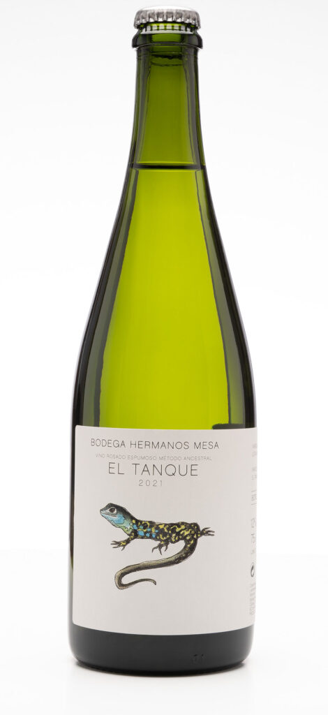 botella de vino espumoso ancestral el tanque de Bodega Hermanos Mesa