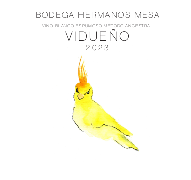 Etiqueta Vino Vidueño de Bodega Hermanos Mesa