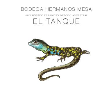 Etiqueta Vino El Tanque de Bodega Hermanos Mesa